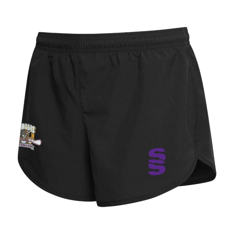 Caterham Cougars Lacrosse Club Women's Dual Active Short : Black