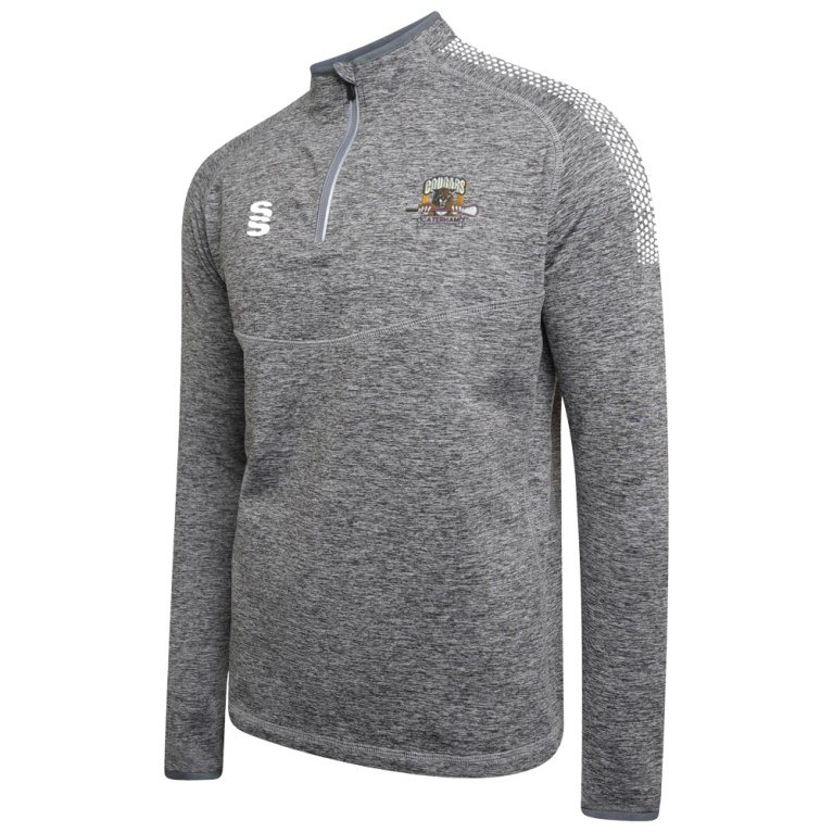 Caterham Cougars Lacrosse Club 1/4 Zip Dual Performance Top :  Marl