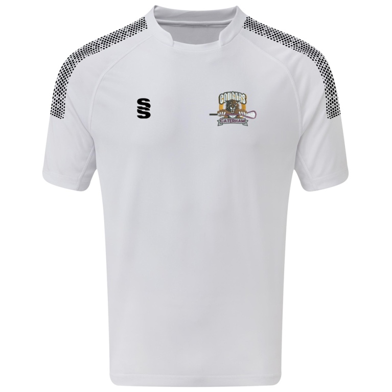 Caterham Cougars Lacrosse Club  Dual Games Shirt : White