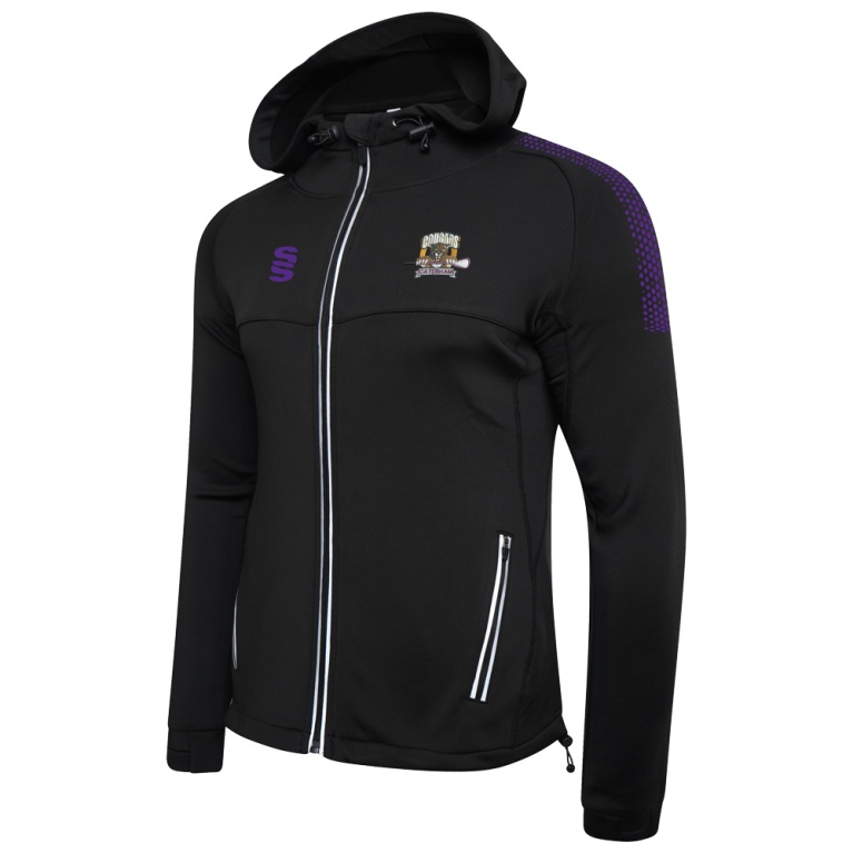 Caterham Cougars Lacrosse Club Dual Full Zip Hoody : Black / Purple