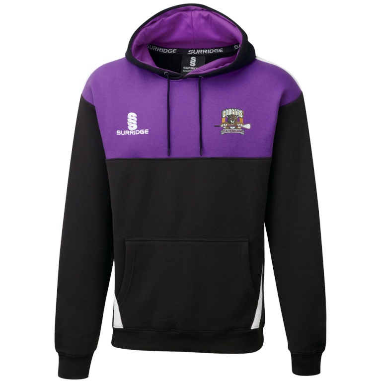 Caterham Cougars Lacrosse Club Blade Hoody : Black / Purple / White